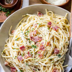 Spaghetti Carbonara with Pancetta